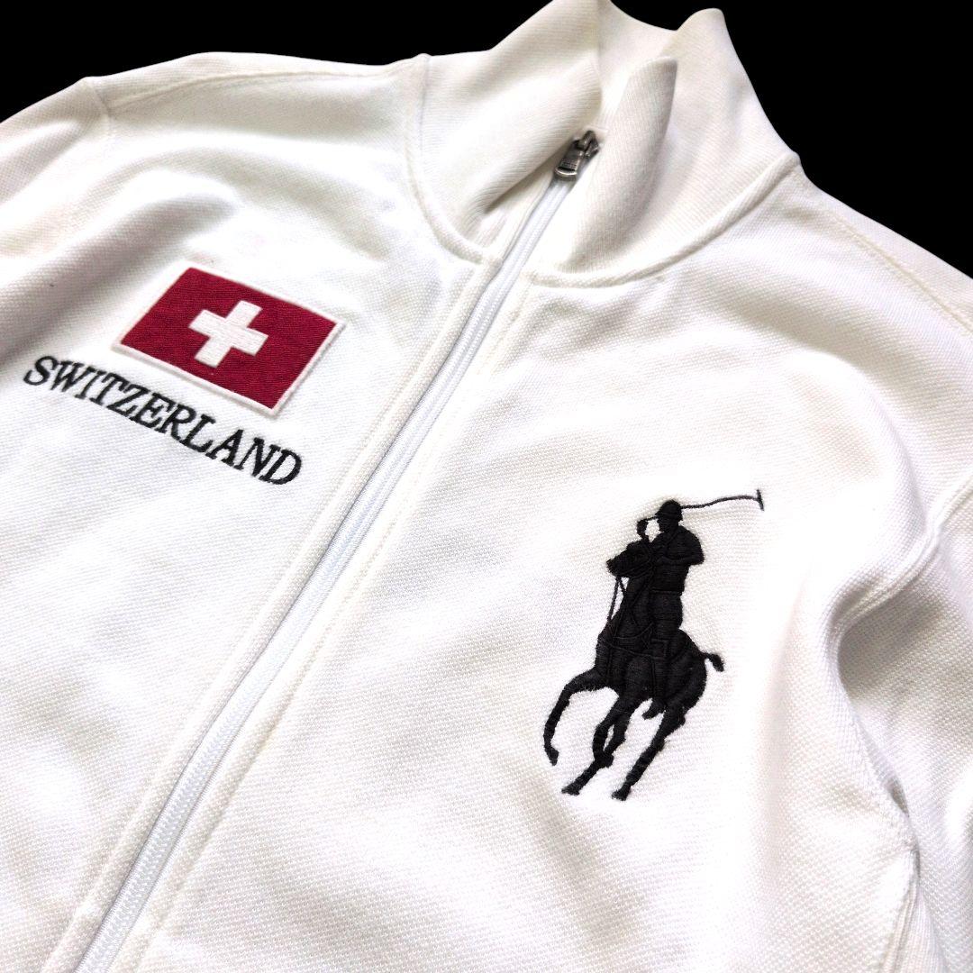 【トレンド】ラルフローレン ビッグボニー ジップスウェット 短丈 白