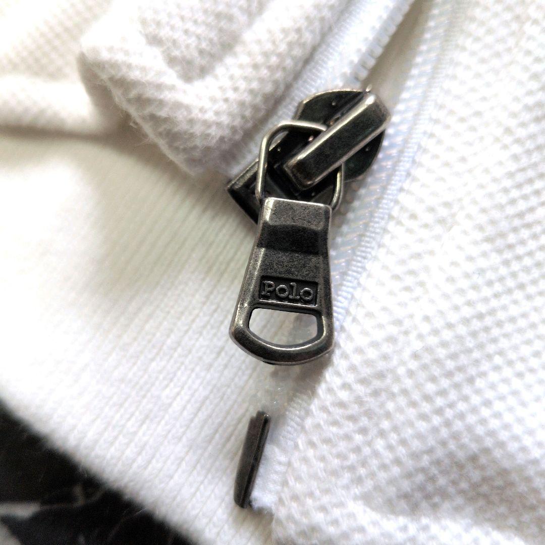 【トレンド】ラルフローレン ビッグボニー ジップスウェット 短丈 白