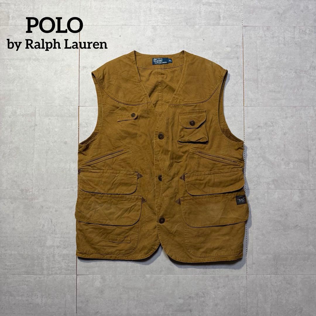 90s POLO ralph lauren ダックハンティングベスト コットン