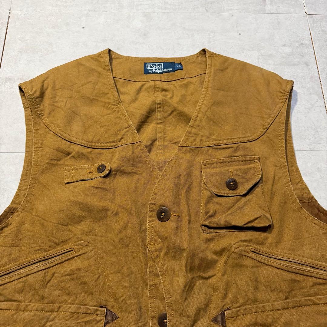 90s POLO ralph lauren ダックハンティングベスト コットン