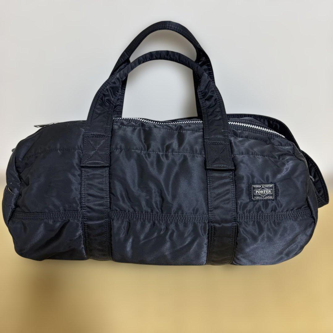 吉田カバン POERER タンカードラムバック　ブラック