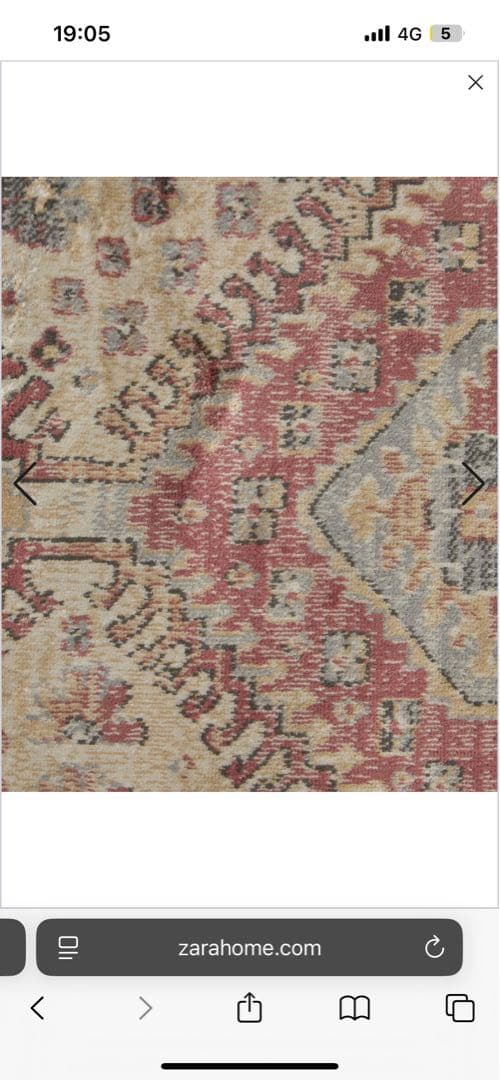 ZARA  ヴィンテージスタイル ラグ