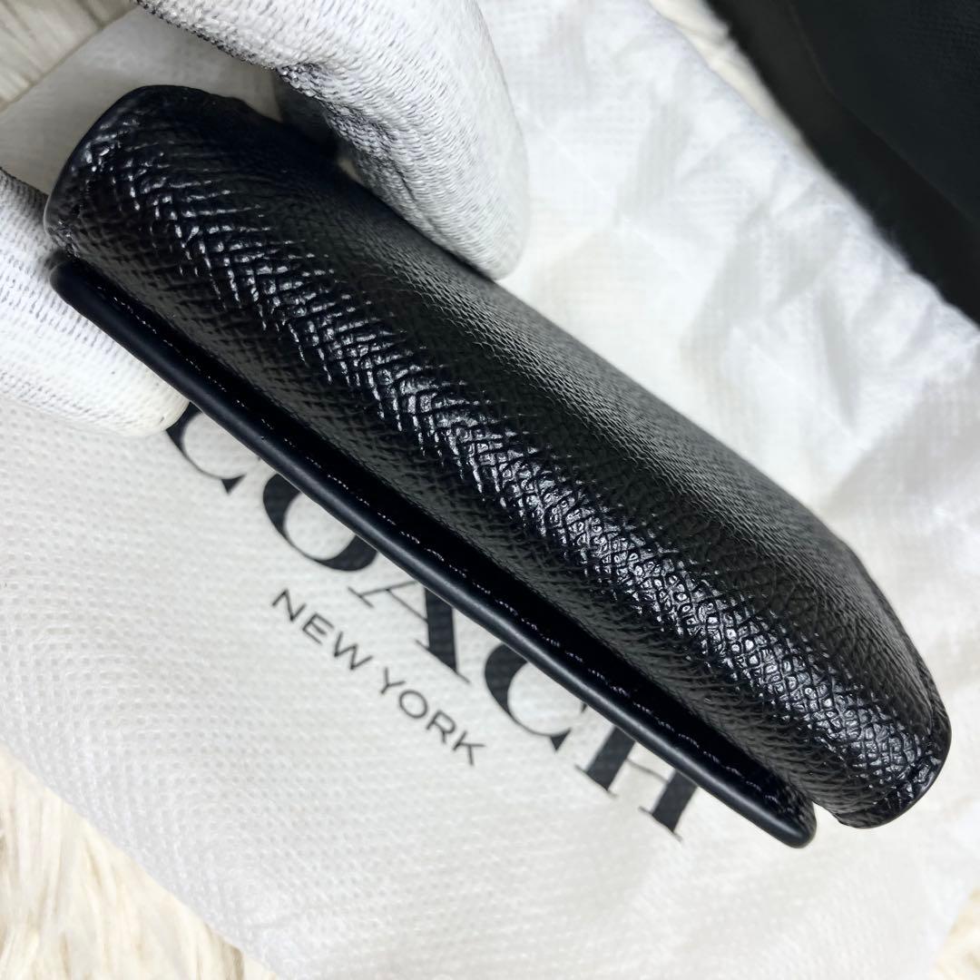 未使用級 COACH キーケース レザーブラック 箱付き