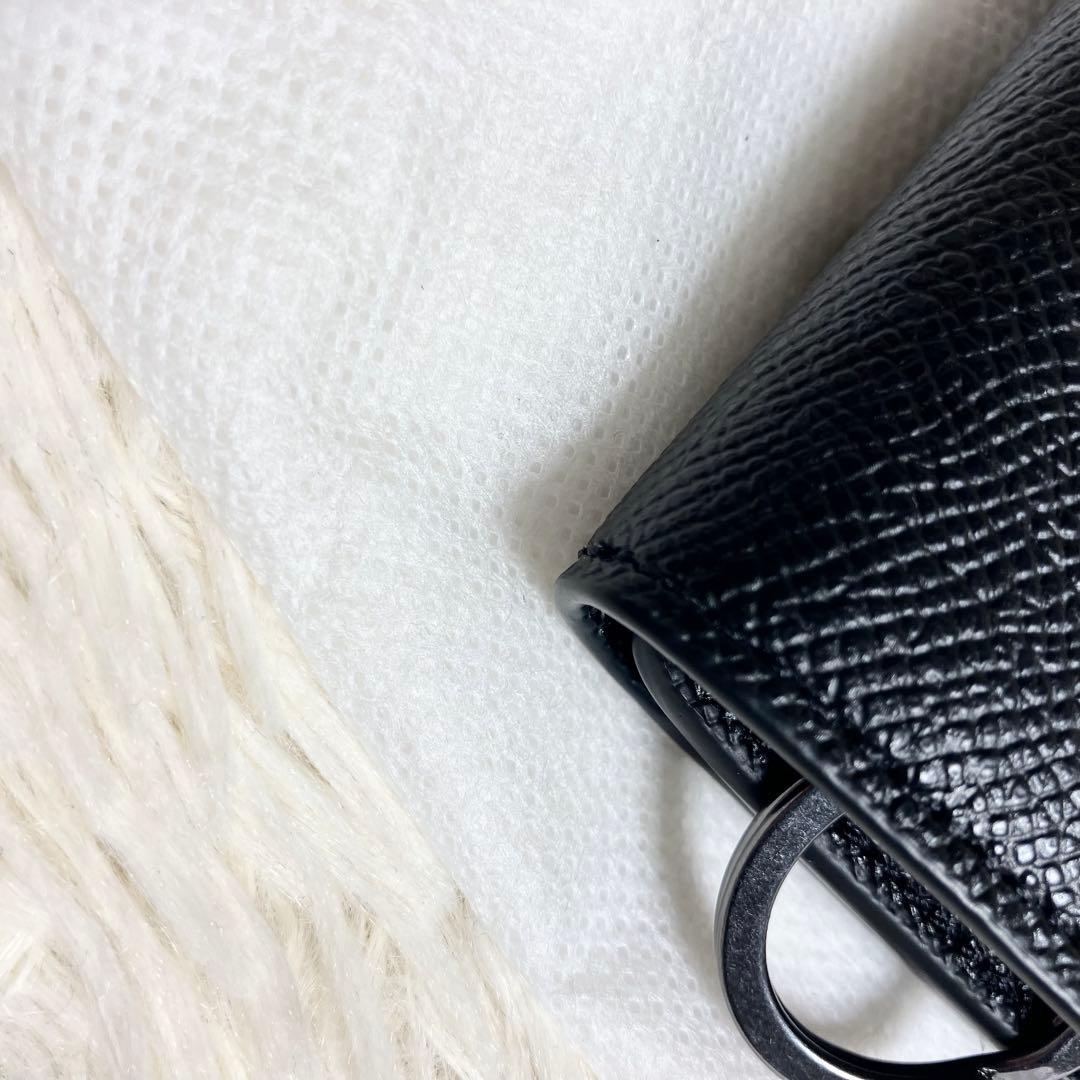 未使用級 COACH キーケース レザーブラック 箱付き