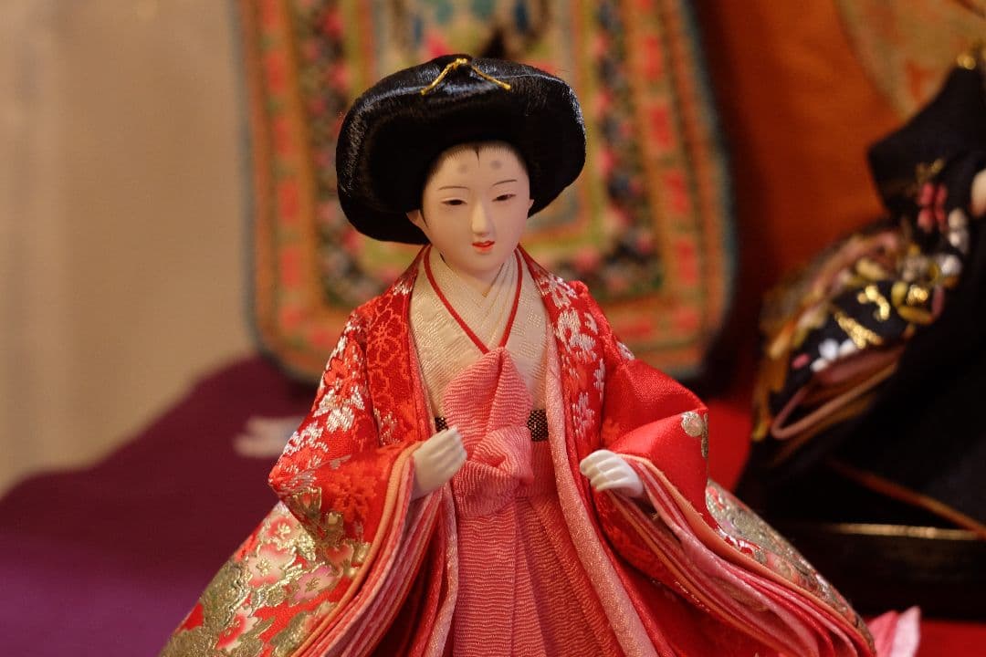 伝統的な雛人形セット　梛葉五人揃え