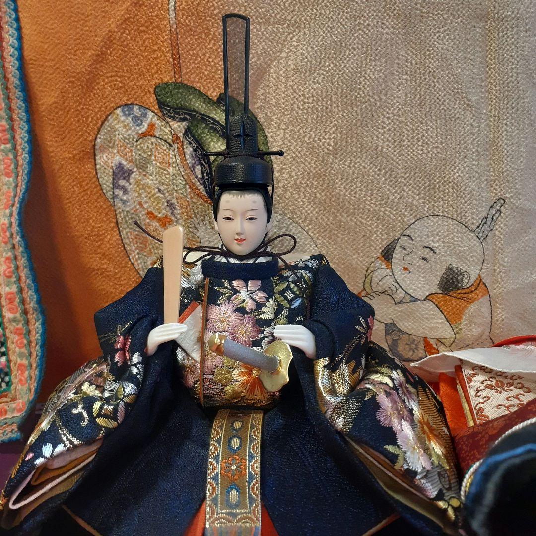 伝統的な雛人形セット　梛葉五人揃え
