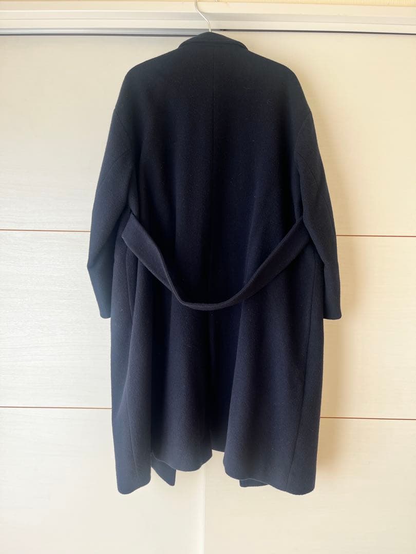 「冬のお出かけも私らしく」3WAYアレンジ襟のかろやかチェスターコート ネイビー