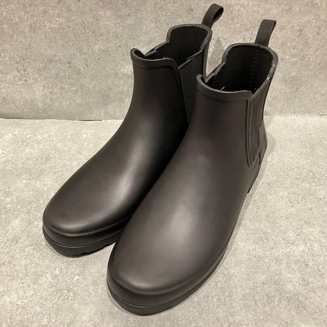【未使用級】HUNTER ハンター サイドゴアブーツ ブラック【26〜27】