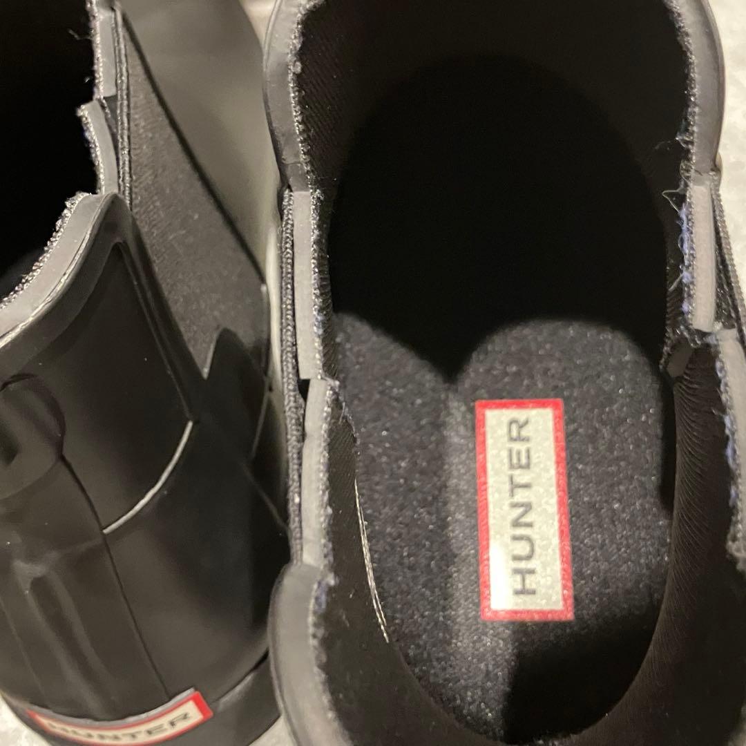 【未使用級】HUNTER ハンター サイドゴアブーツ ブラック【26〜27】