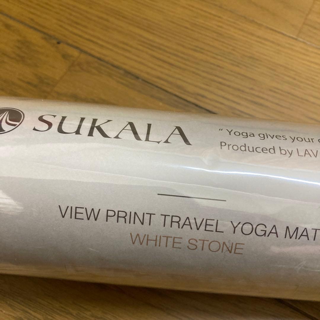 SUKALA VIEW PRINT トラベルヨガマット ホワイトストーン　大理石