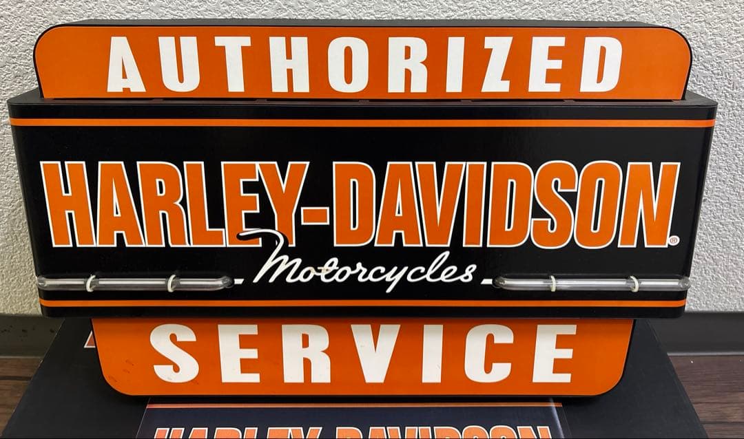 H.shopハーレーダビットソン　ネオン　看板