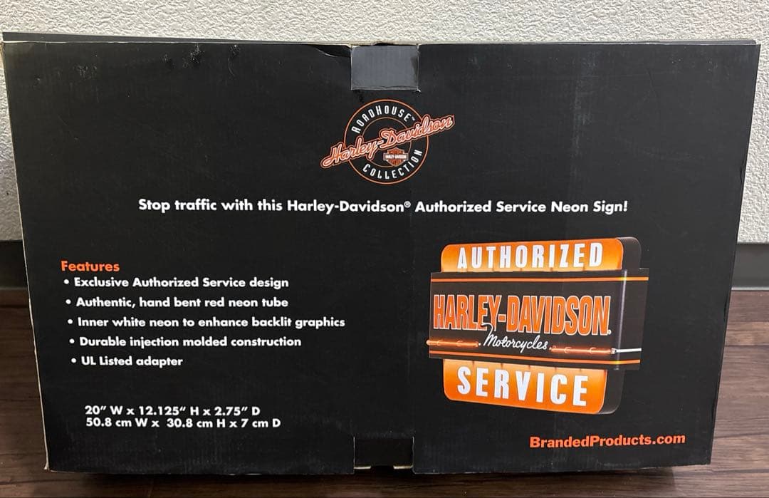 H.shopハーレーダビットソン　ネオン　看板