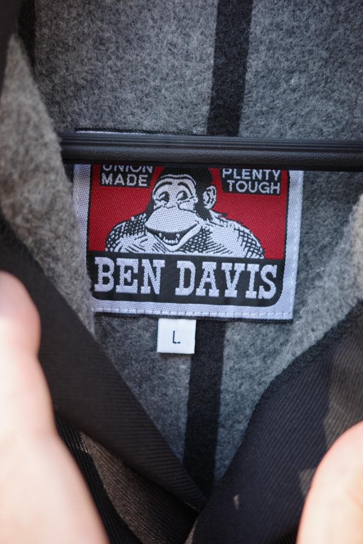 BEN DAVIS 　ブラック カバーオール　 L 　ベンディビス