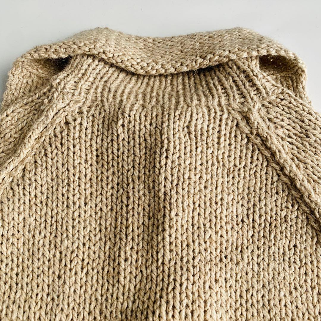 高級素材Y's ワイズ ニットカーディガン アンゴラ 絹 キャメル ヨージ