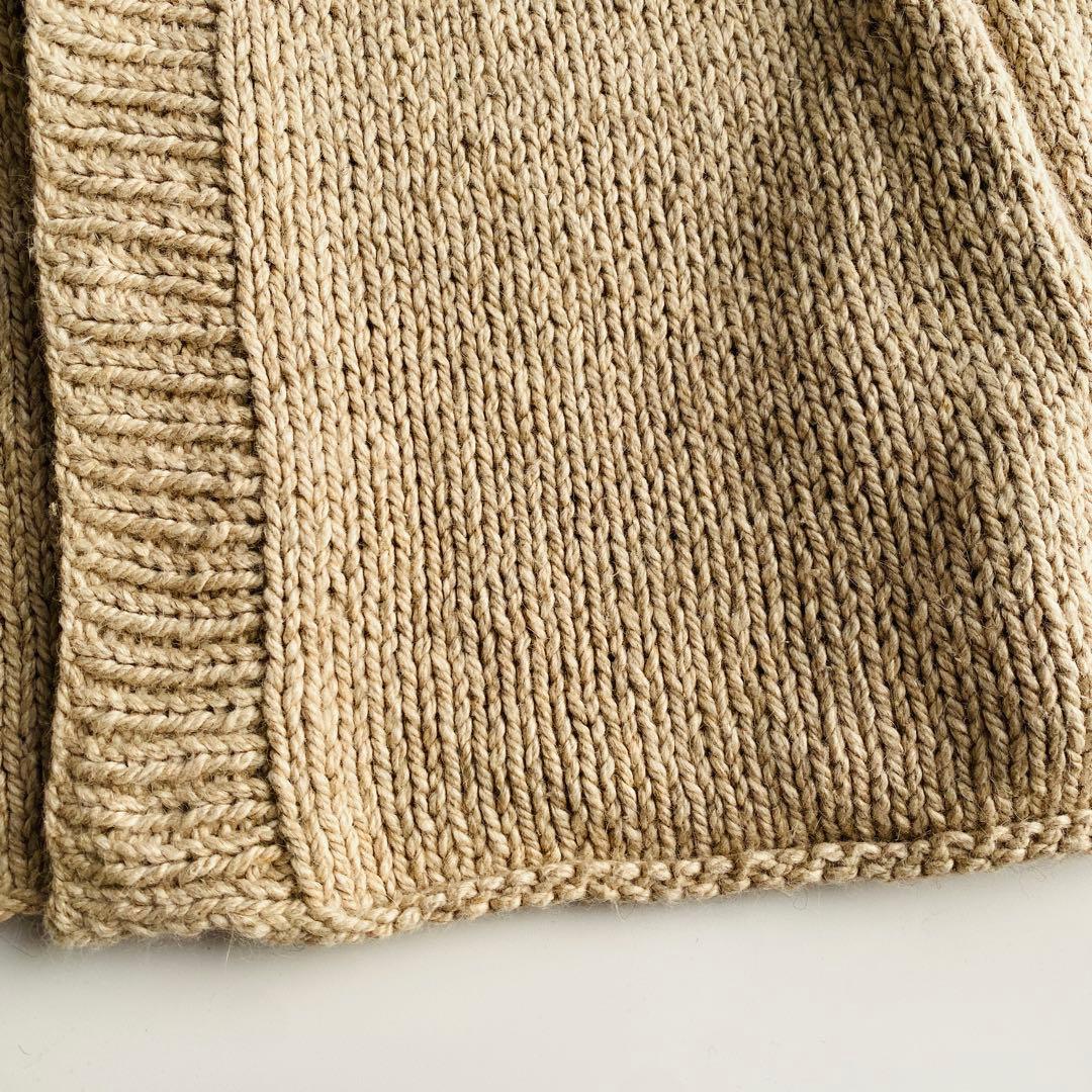 高級素材Y's ワイズ ニットカーディガン アンゴラ 絹 キャメル ヨージ