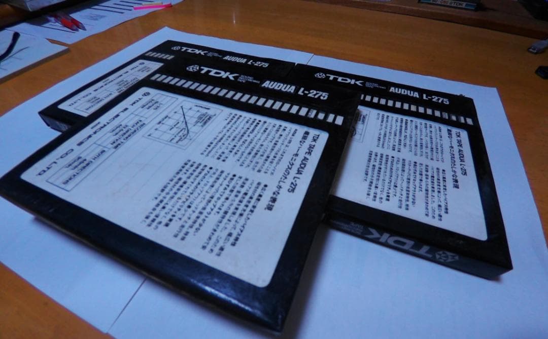 未開封／TDK　オーディオ　テープ　Ｌ－２７５：３本