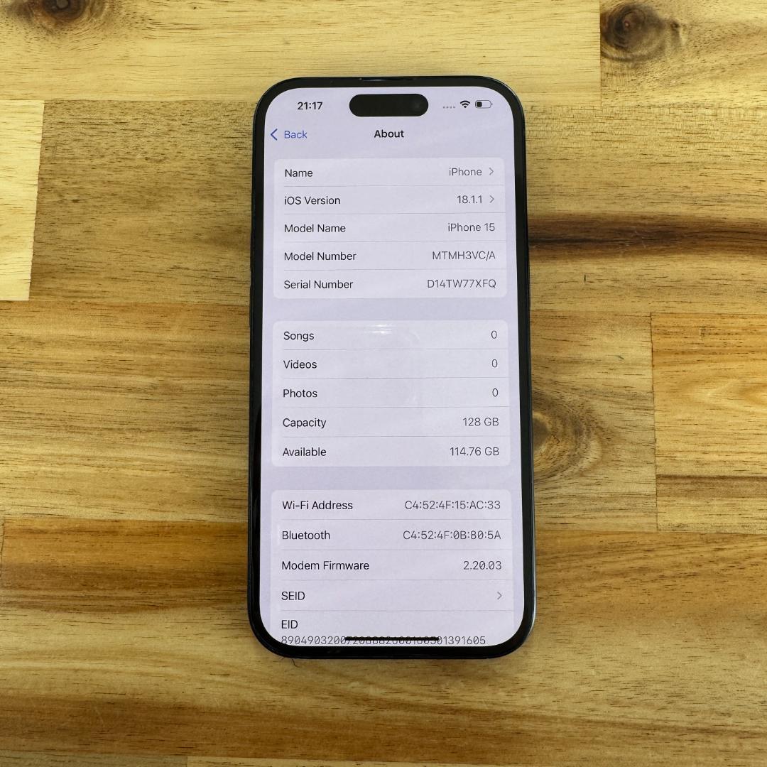 美品 Apple｜iPhone 15 128GB ブラック｜SIMフリー
