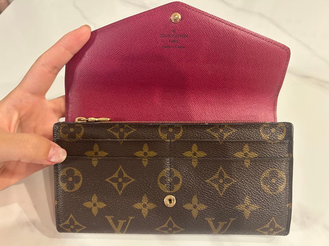 美品　ルイヴィトン ポルトフォイユ サラ長財布 ピンク