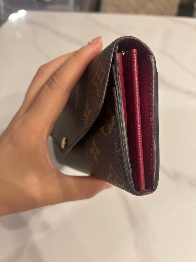 美品　ルイヴィトン ポルトフォイユ サラ長財布 ピンク