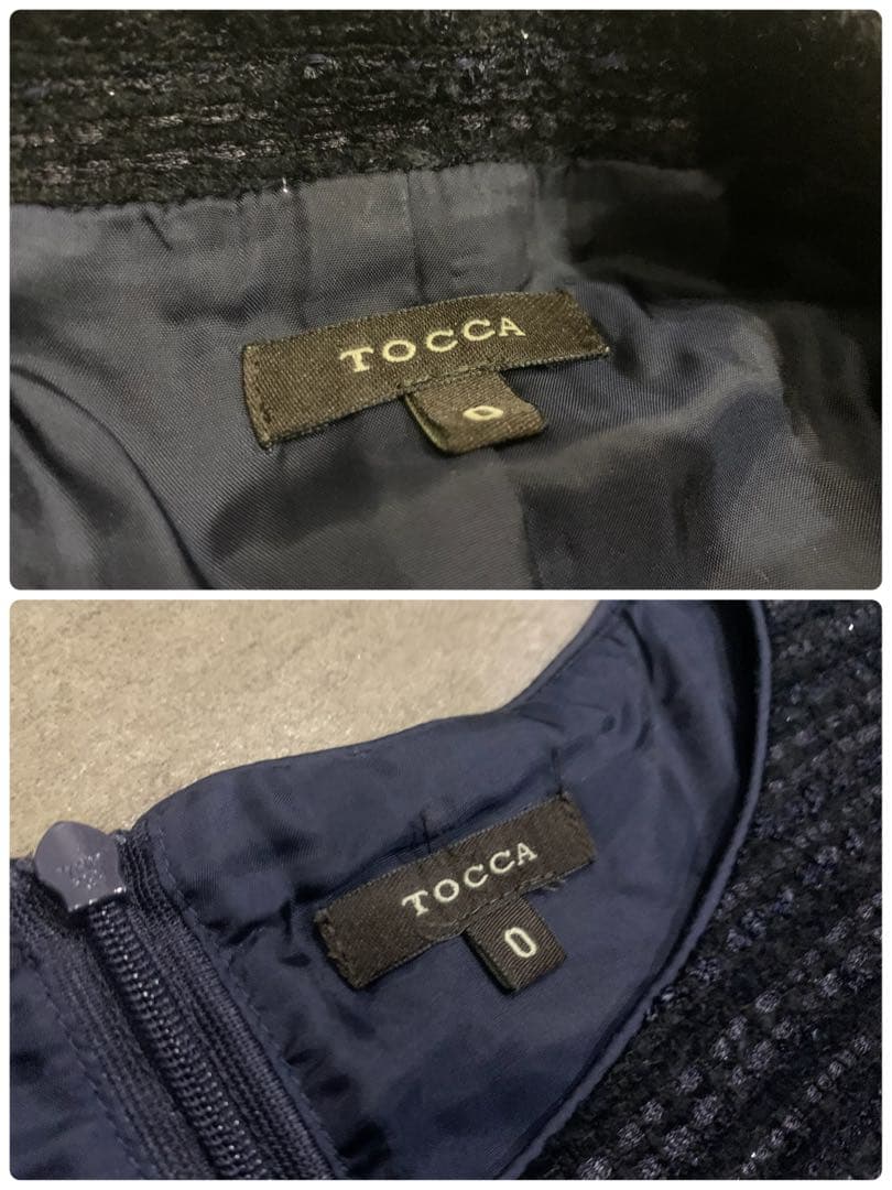◆トッカTOCCA【定価10万円程】素敵なツイード素材アンサンブル★JKTワンピ