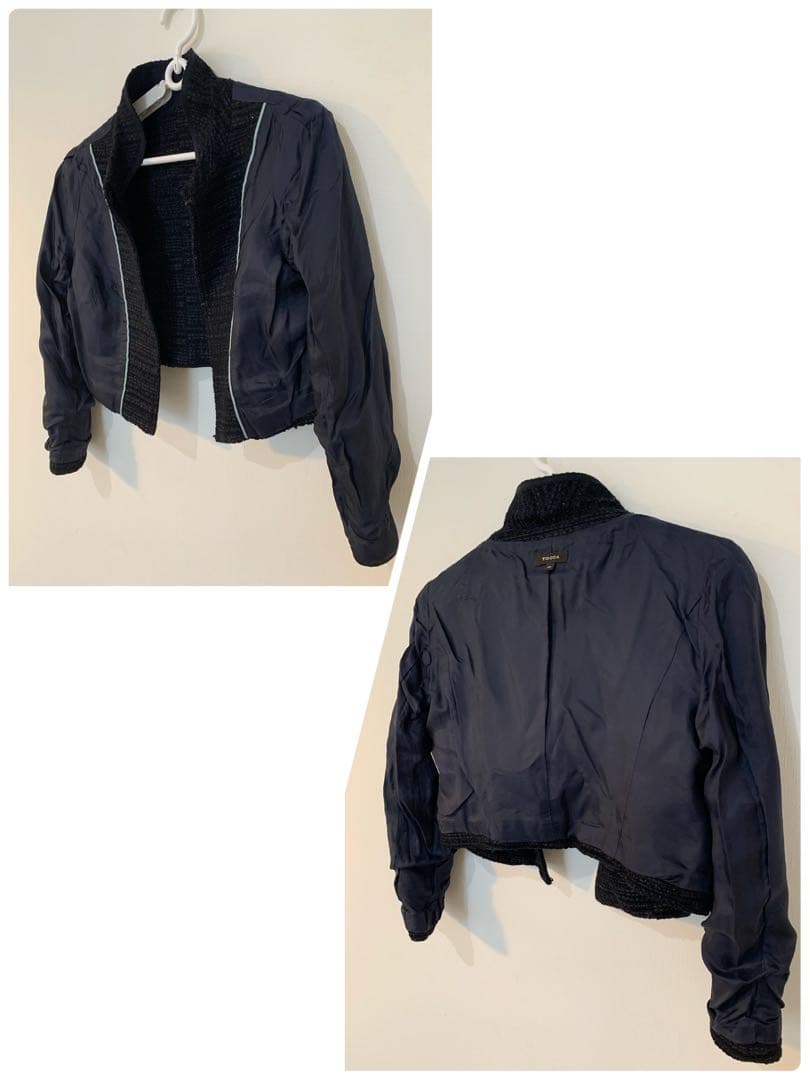 ◆トッカTOCCA【定価10万円程】素敵なツイード素材アンサンブル★JKTワンピ