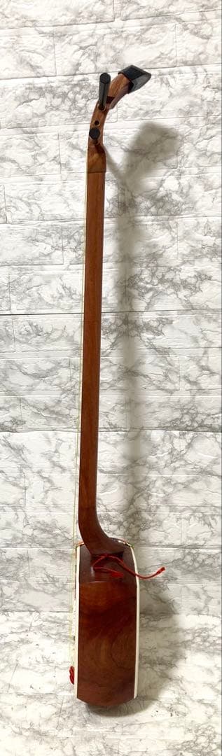 【美品】三味線 中棹 撥 特選白象印 ハードケース付き 音出し確認済