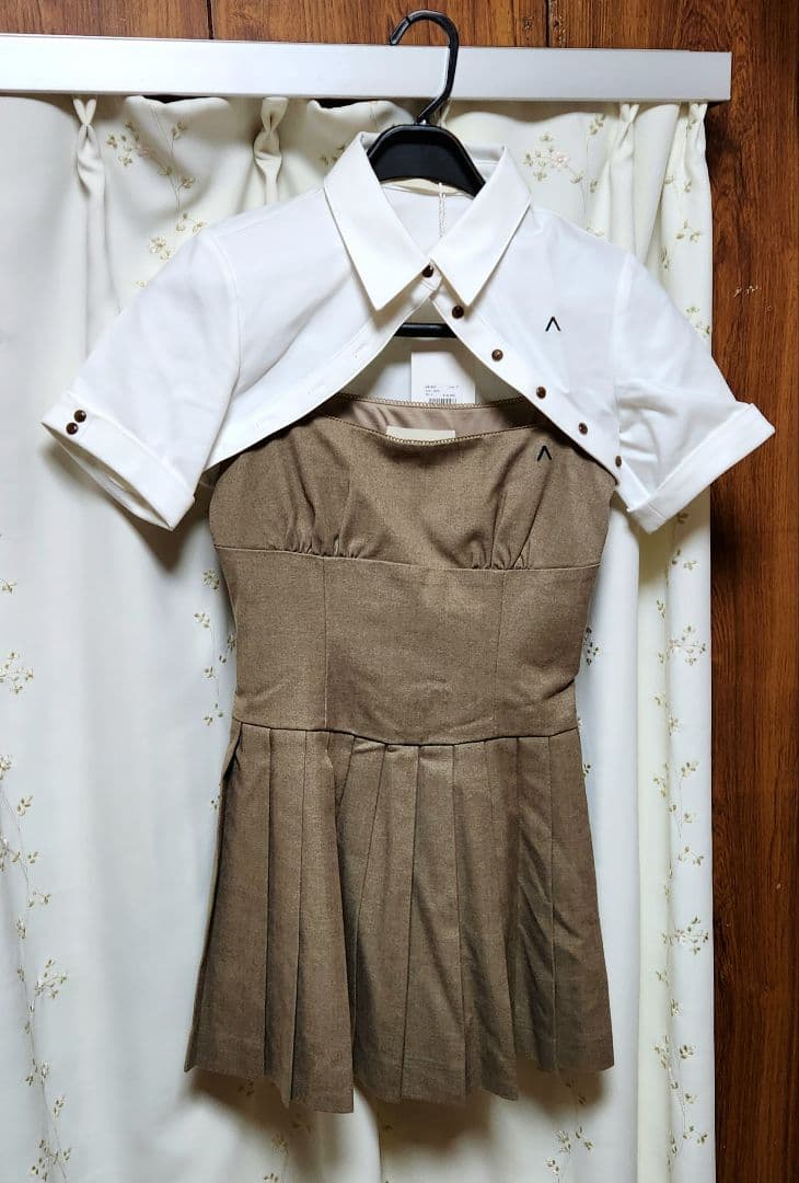 ワンピース ANDMARY Dahlia set dress Mocha