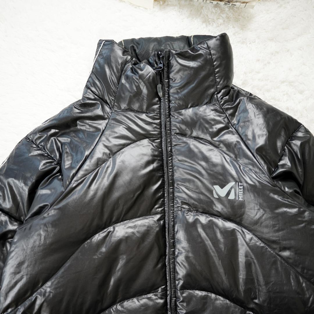 【美品】MILLET　ミレー　防水シェルダウンジャケット　Lサイズ　ブラック