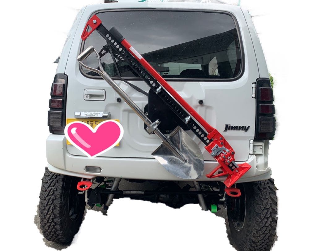 ☆ジムニー☆jimny☆JB23☆ハイリフトジャッキホルダー☆スコップホルダー☆
