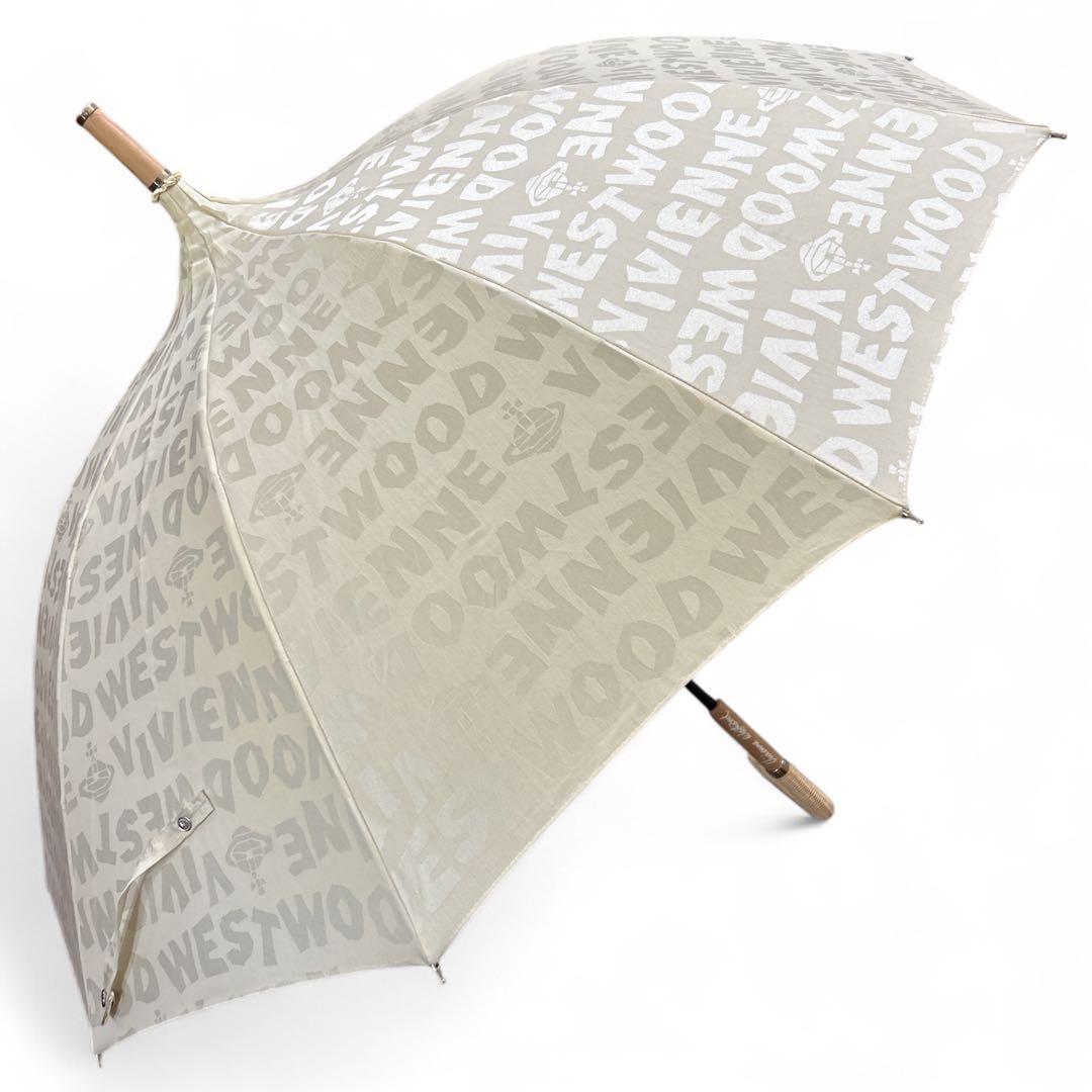 Vivienne Westwood 長傘 パゴダ ラタン巻きハンドル 薄ベージュ