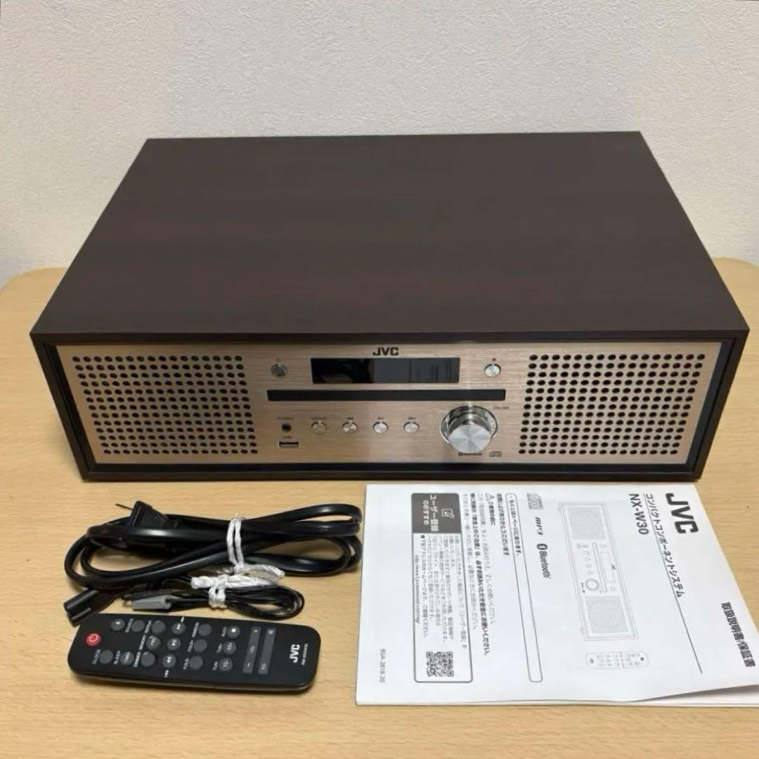 JVC NX-W30 コンポ Bluetooth対応 リモコン付 2022年製