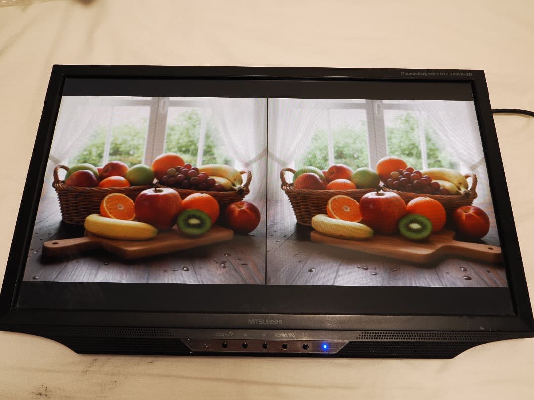 3D眼鏡ありMITSUBISHI RDT234WX-3D(BK) 23.4インチ