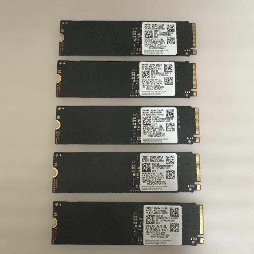 SAMSUNG MZ-VLQ2560 NVMe 5枚セット