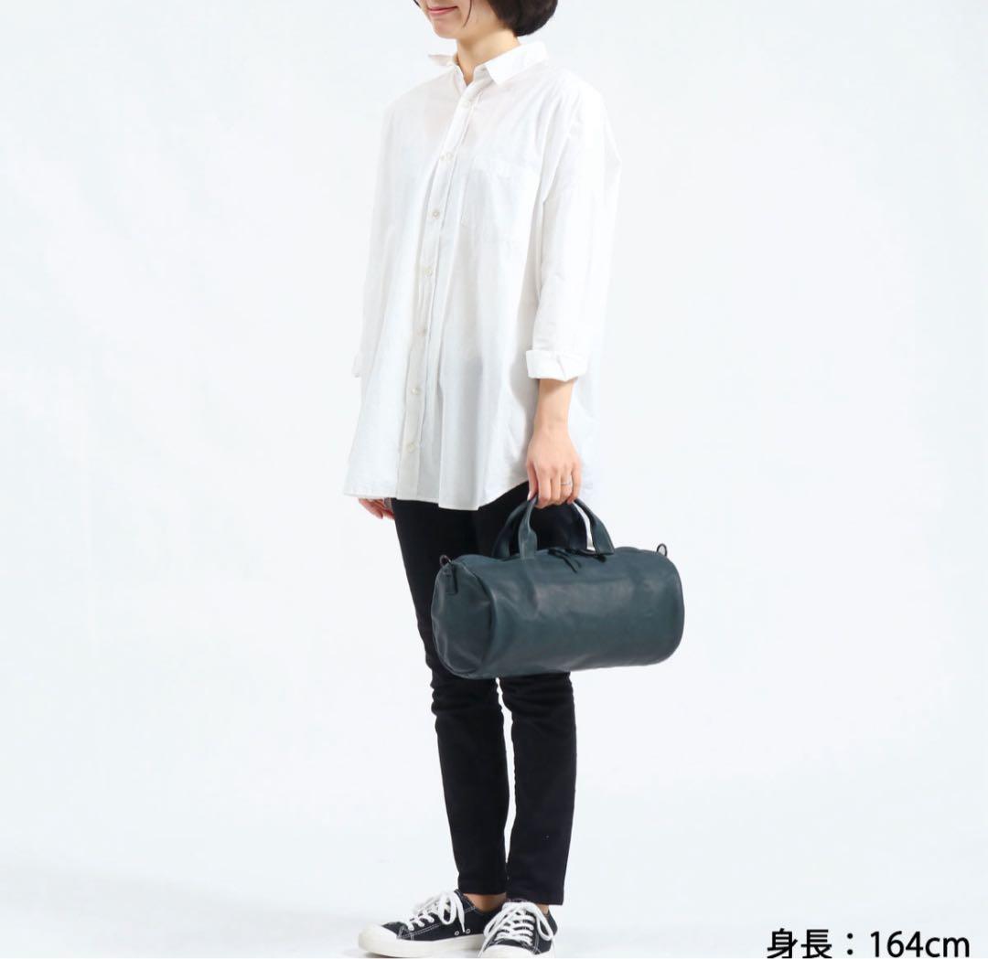 Porter ポーター レザー ドラムバッグ フランク ネイビー