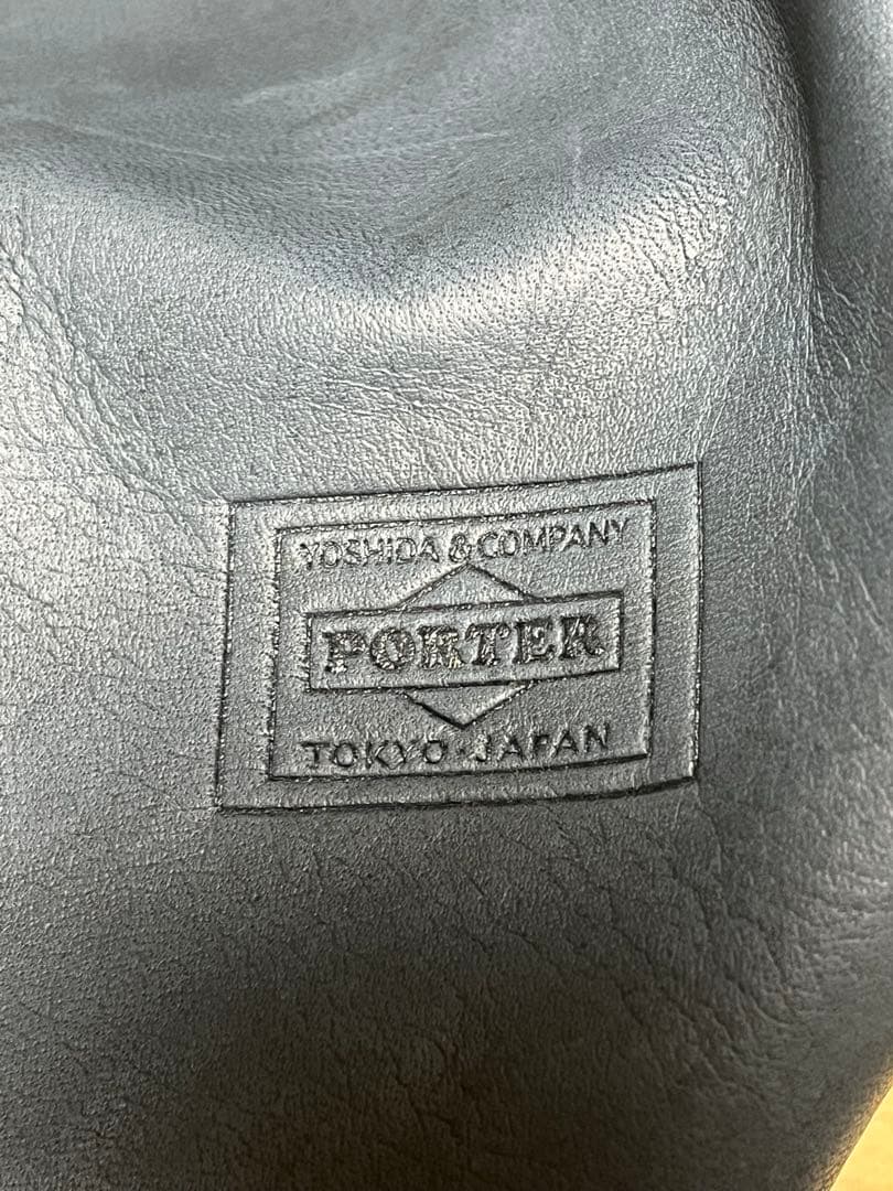 Porter ポーター レザー ドラムバッグ フランク ネイビー