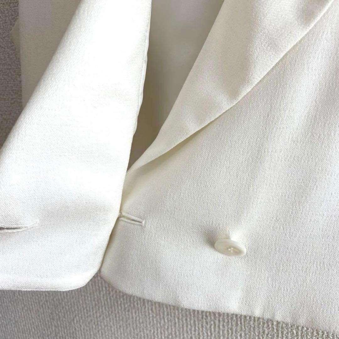 美品　シーニュ　cygne　パワショルショート丈ジレ　Patric　F　ホワイト