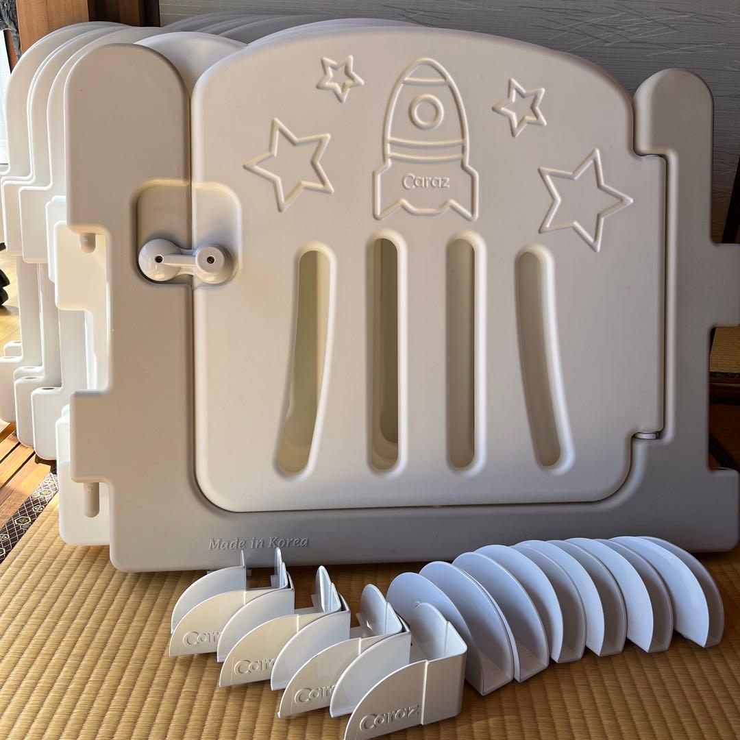 FF　Caraz ベビーサークル 10枚　カラズ　ベビーサークル　扉付き