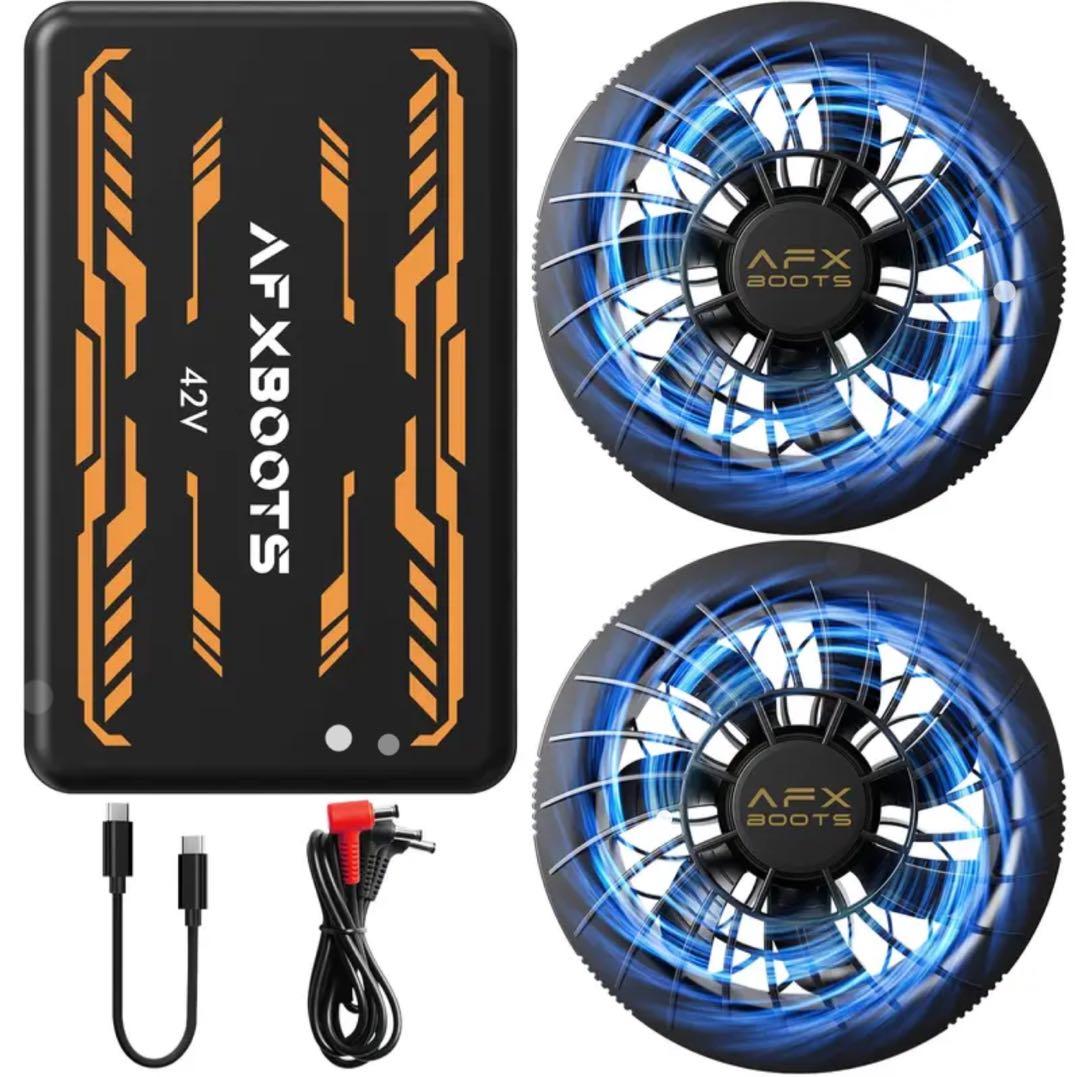 【LABEWVI】空調服用ファンバッテリー42V 30000mAh