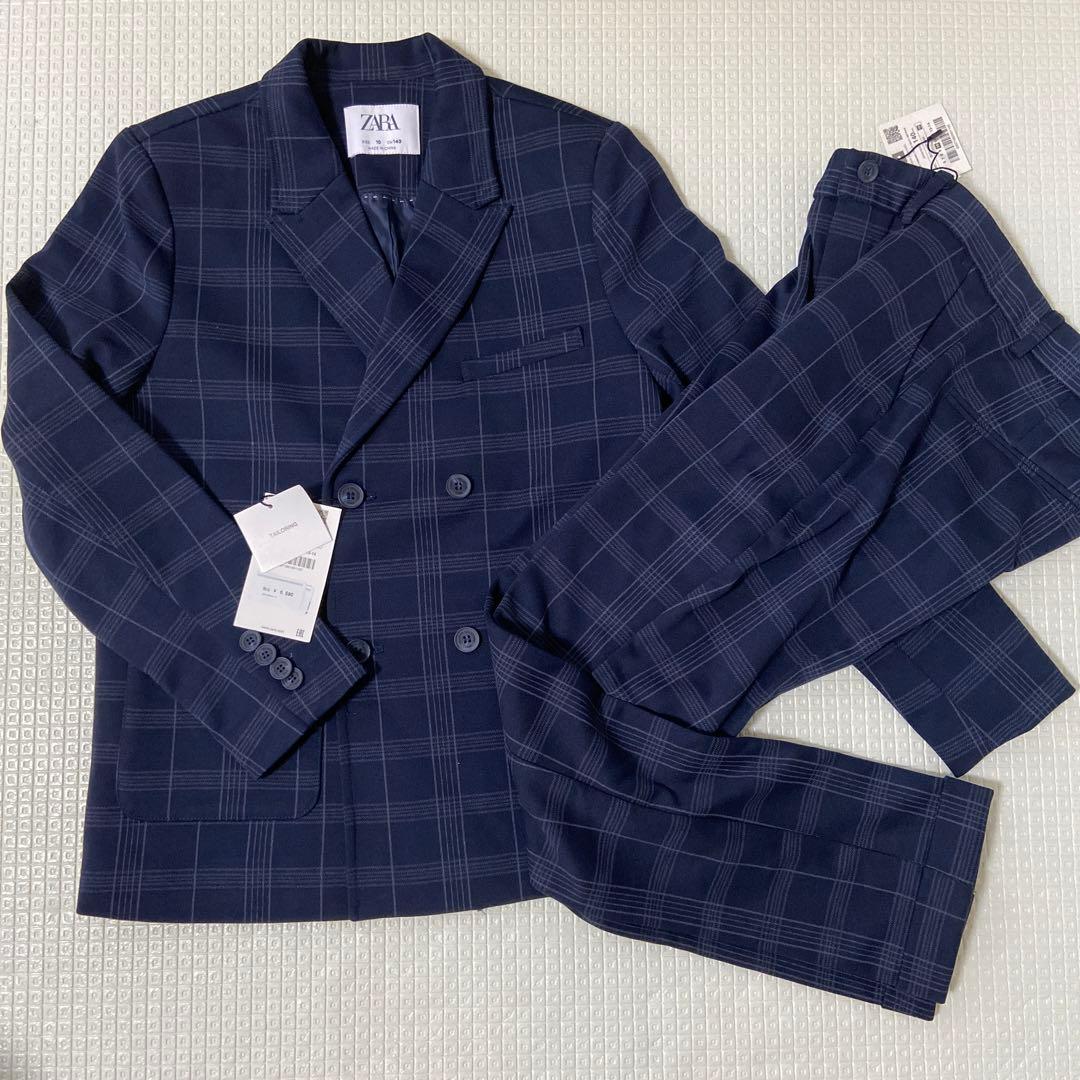 ZARAキッズ 新品 ジャケットパンツ 140 スーツ セットアップセレモニー