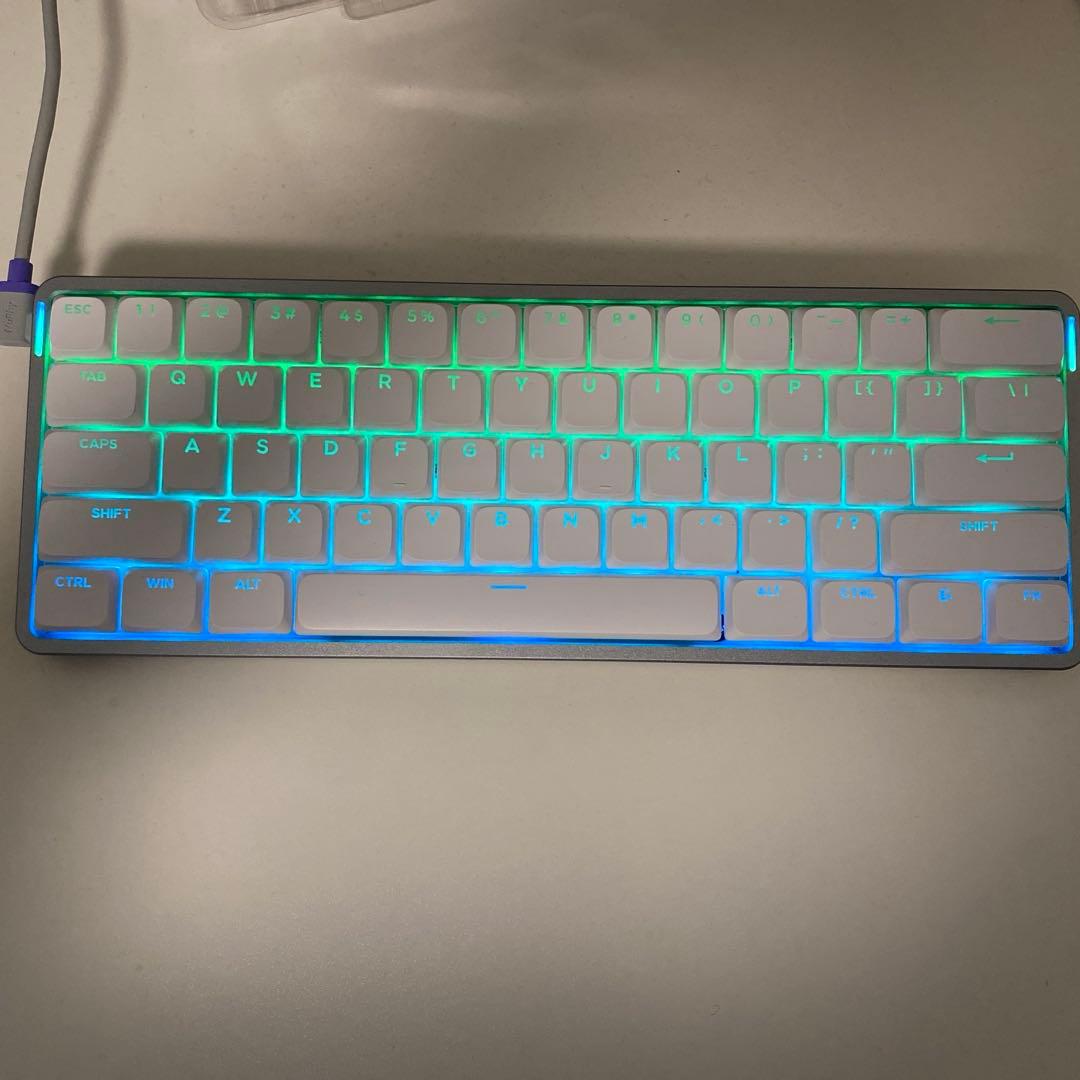 nuphy Air 60 HE jade pro➕ 白キーキャップ