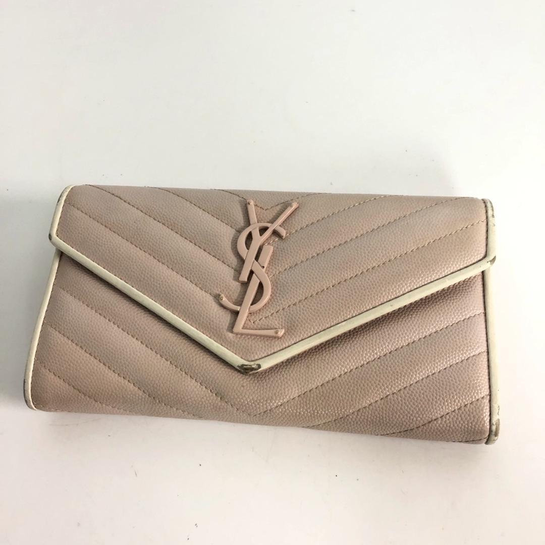 Saint Laurent サンローラン キルティング 長財布 レディース