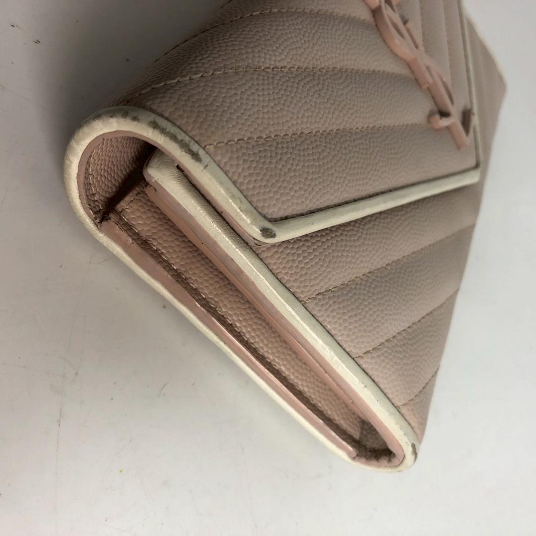 Saint Laurent サンローラン キルティング 長財布 レディース