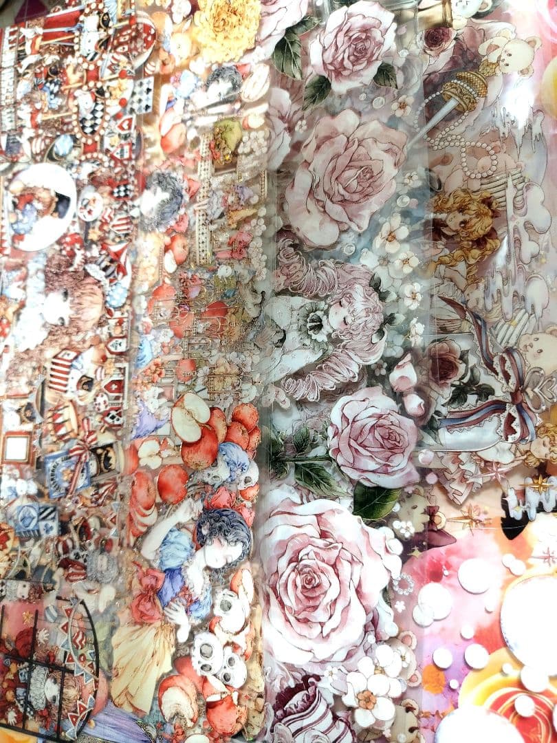 海外マステ おすそ分け 人物 動物 装飾 お花 コラージュ 素材 大量 切り売り