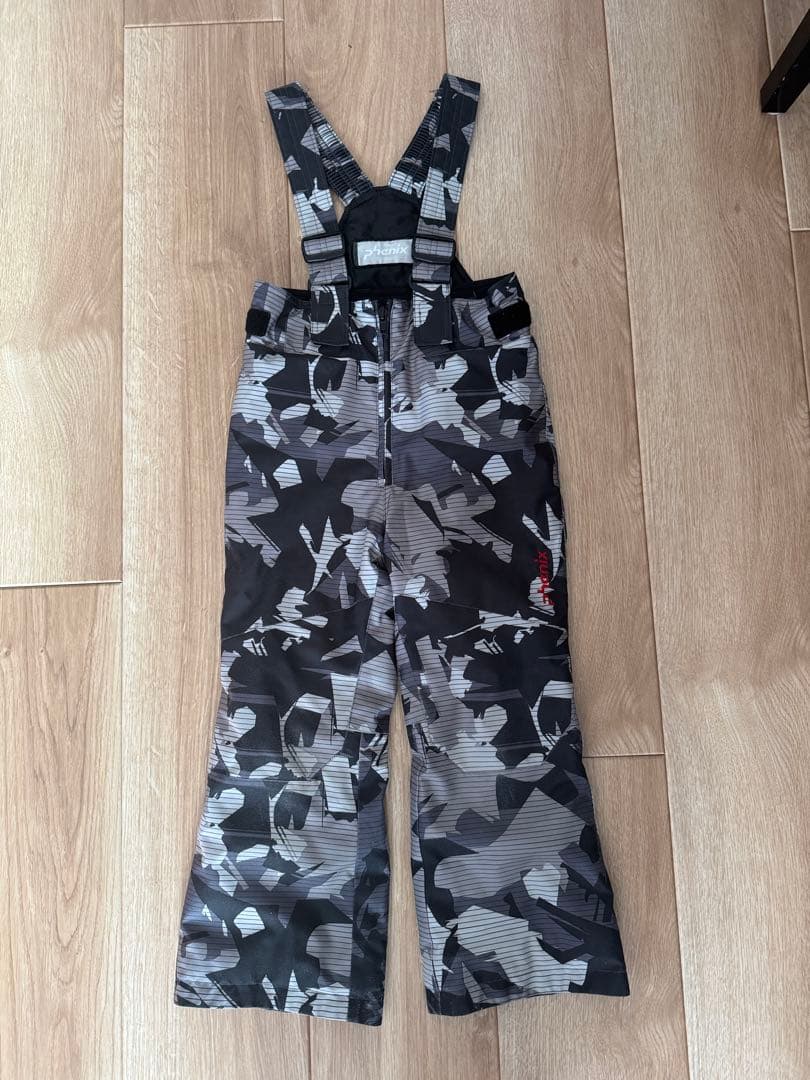 Phenix 子ども用スキーウェア 赤黒迷彩　110cm