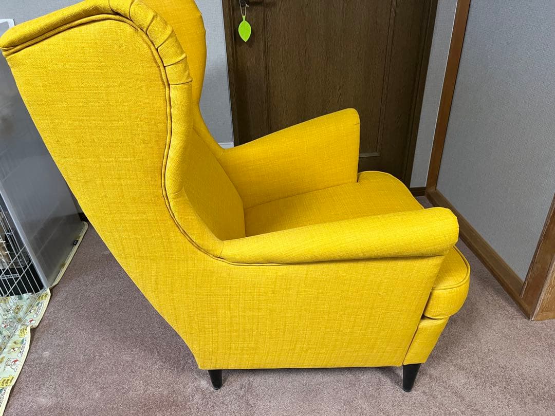 IKEA STRANDMON ストランドモン 1人掛けソファ　オットマン付き