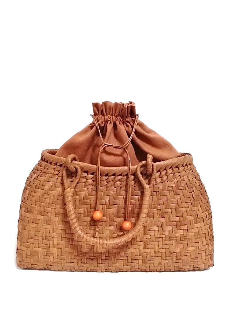 山葡萄バッグ台形網代