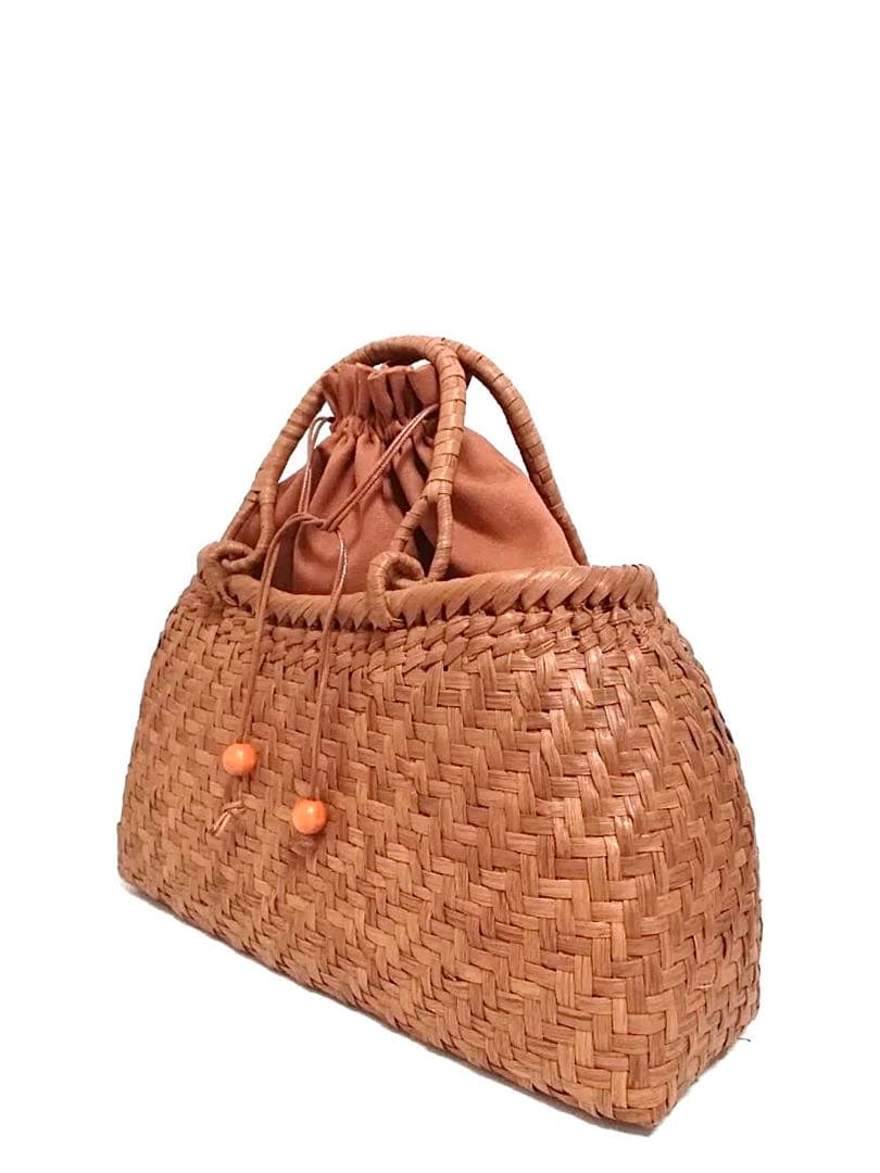 山葡萄バッグ台形網代