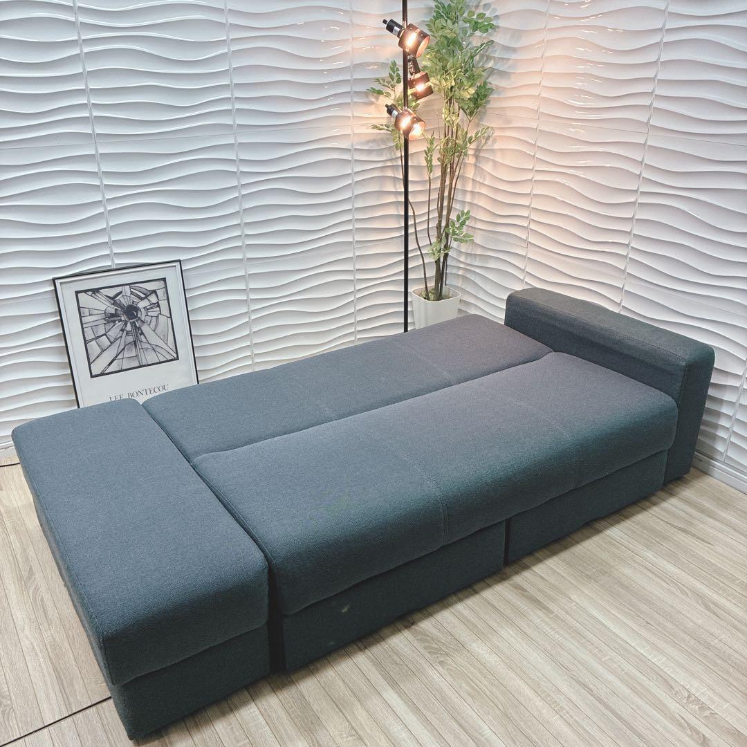 ◇大阪府 神戸市 配達料無料！◇ニトリ◇ソファベッド◇2杯収納付き◇