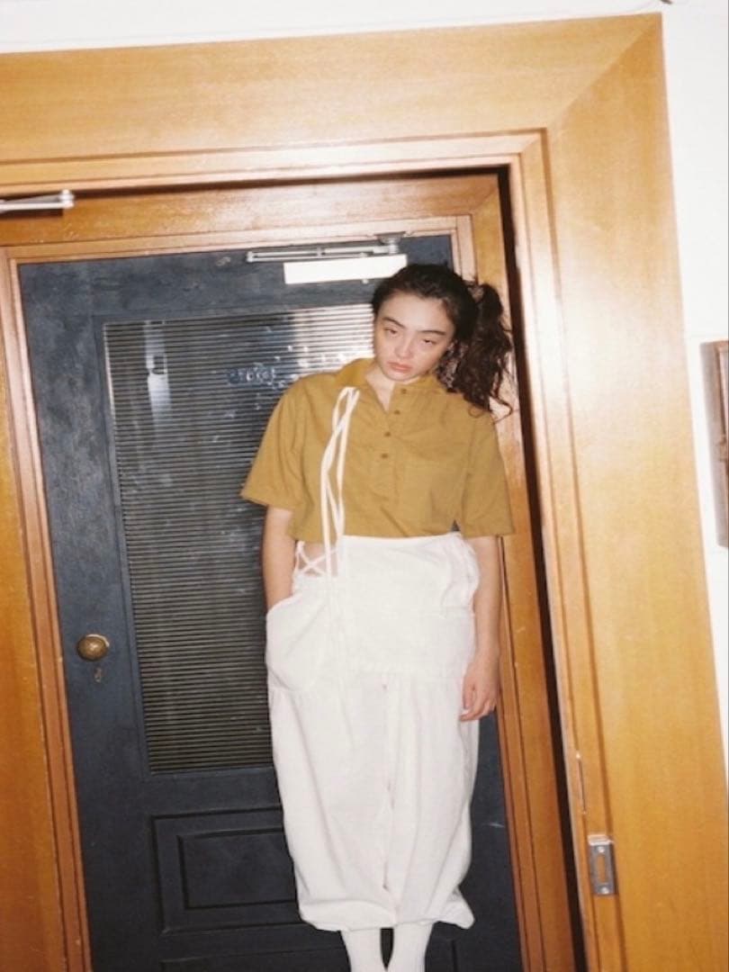 トップス papier Apron/white