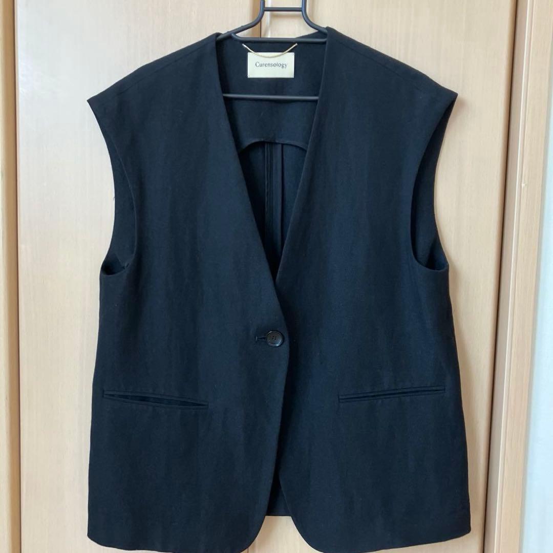 【カレンソロジー】ウールリネン　ジレ